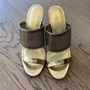 Enzo Angiolini Shoes - Enzo Angiolini Gold Heels worn once size 37 Enzo Angiolini Shoes - Enzo Angiolini Gold Heels worn once size 37